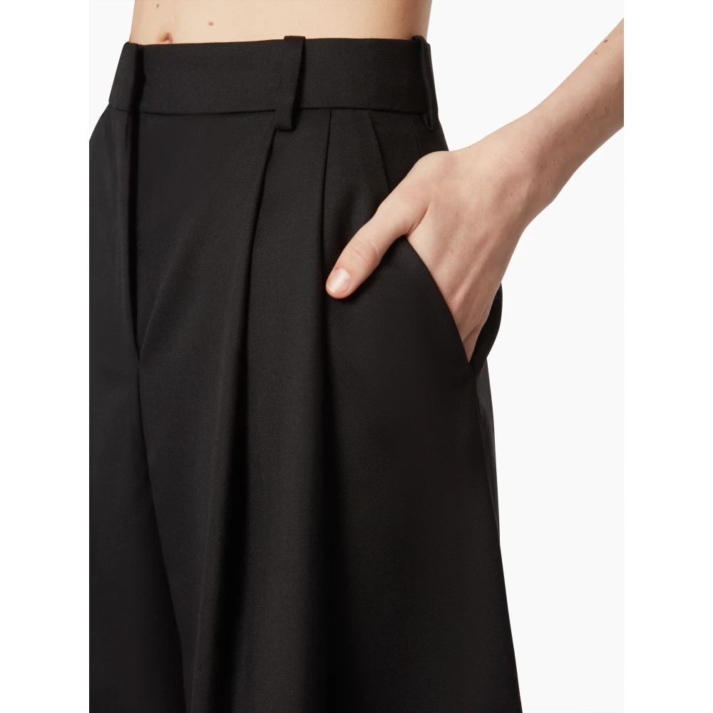 Nina Ricci Wijd Geplisseerd Black Dames