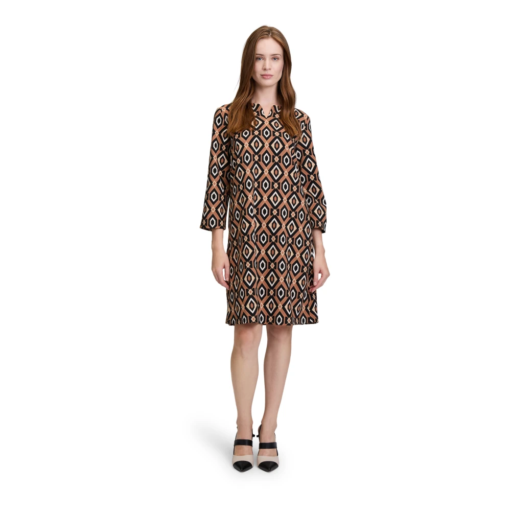 Betty Barclay Elegante bedrukte schede jurk Brown Dames