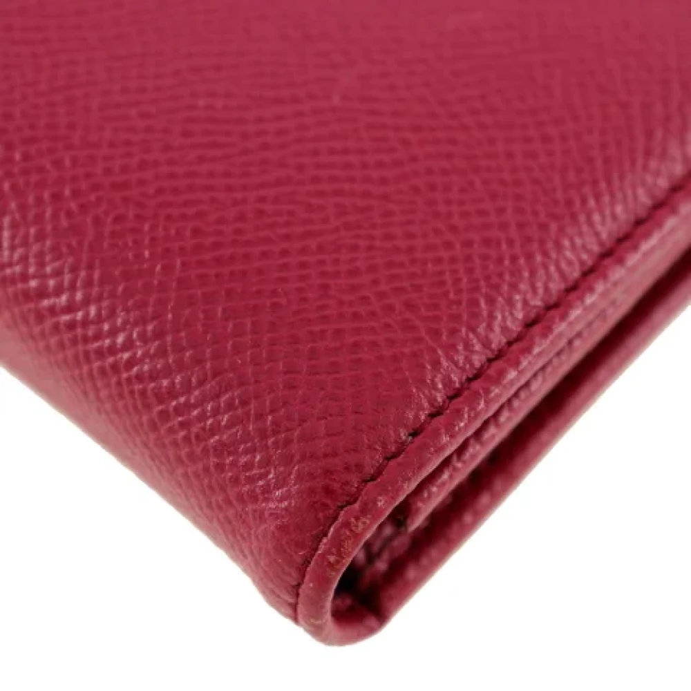 Bvlgari Vintage Pre-owned Leather wallets Pink Dames