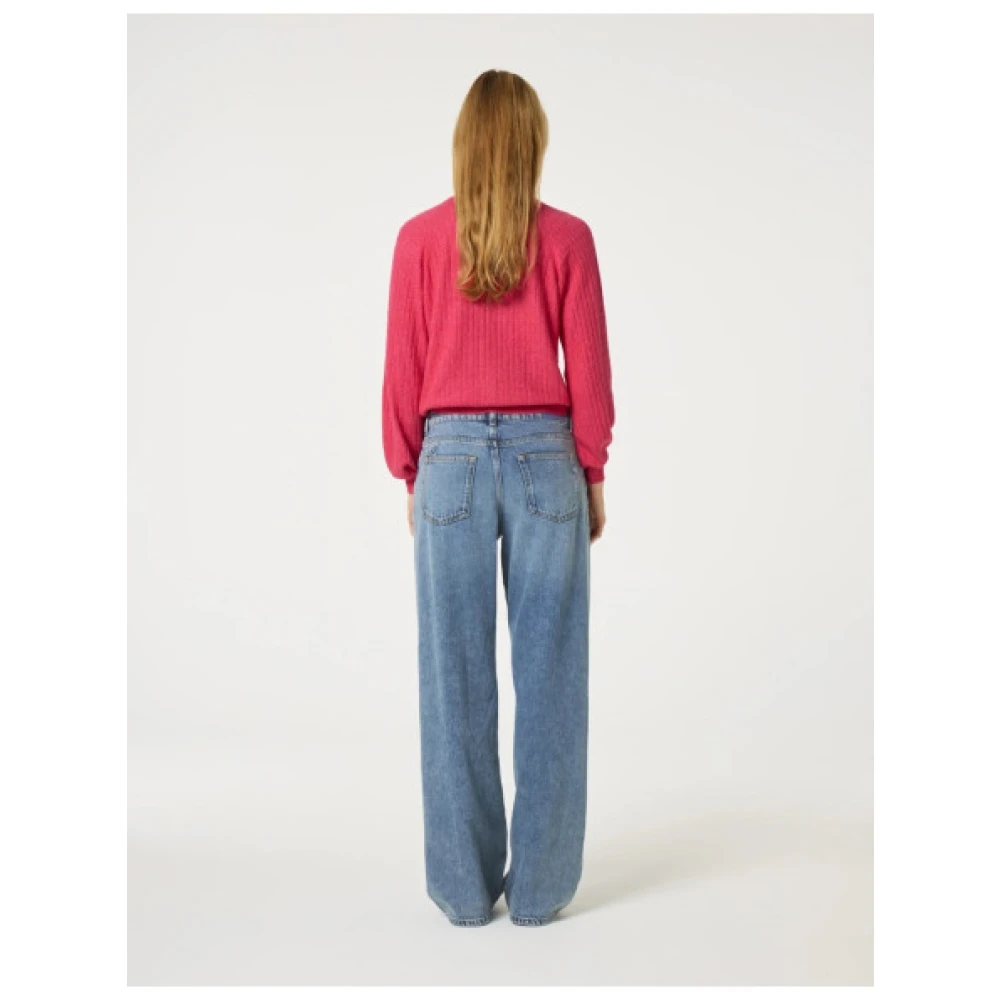 Fabienne Chapot Luxe Gedraaide Cardigan met Hart Knopen Pink Dames