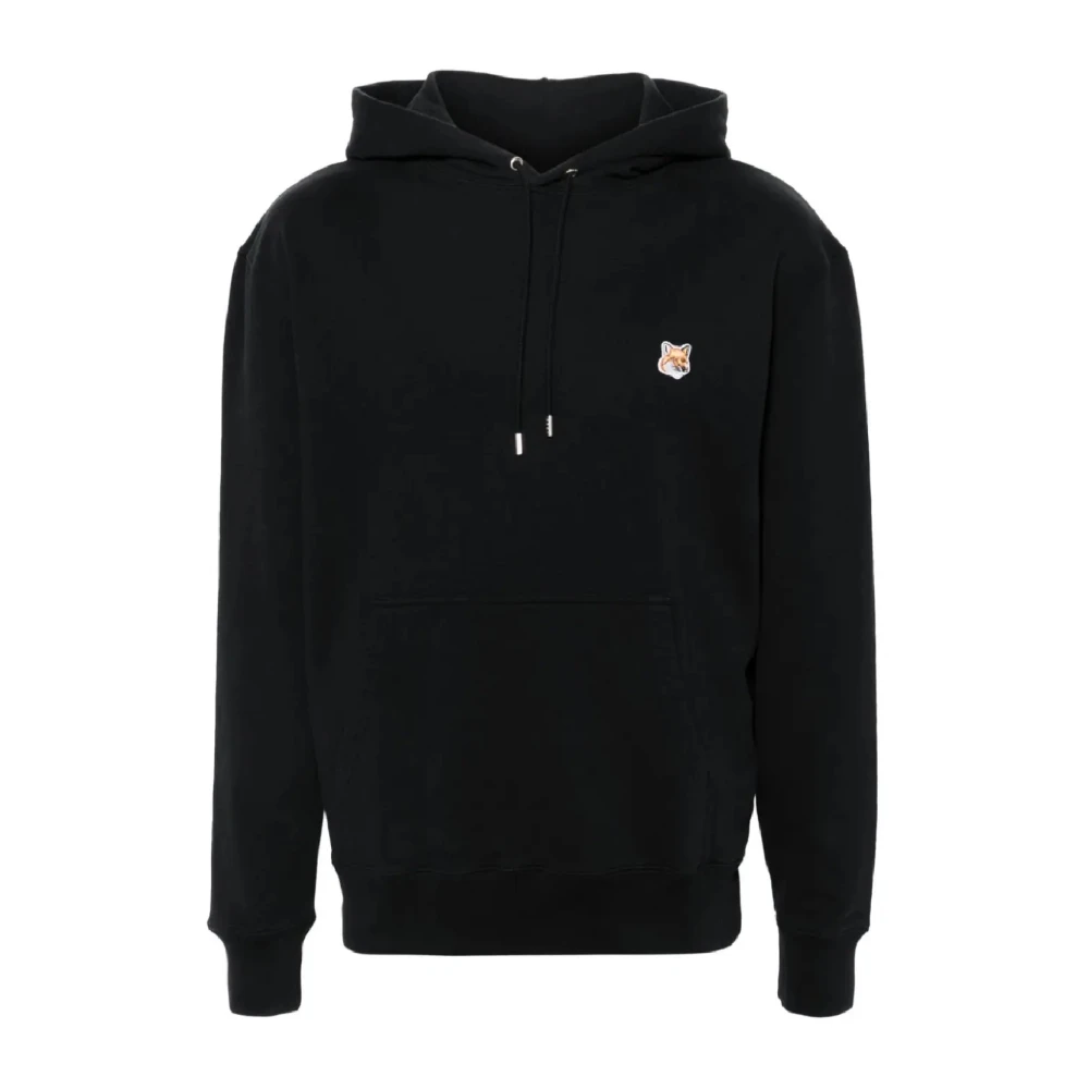 Maison Kitsuné Zwarte Sweatshirt Aw24 Herenmode Black Heren