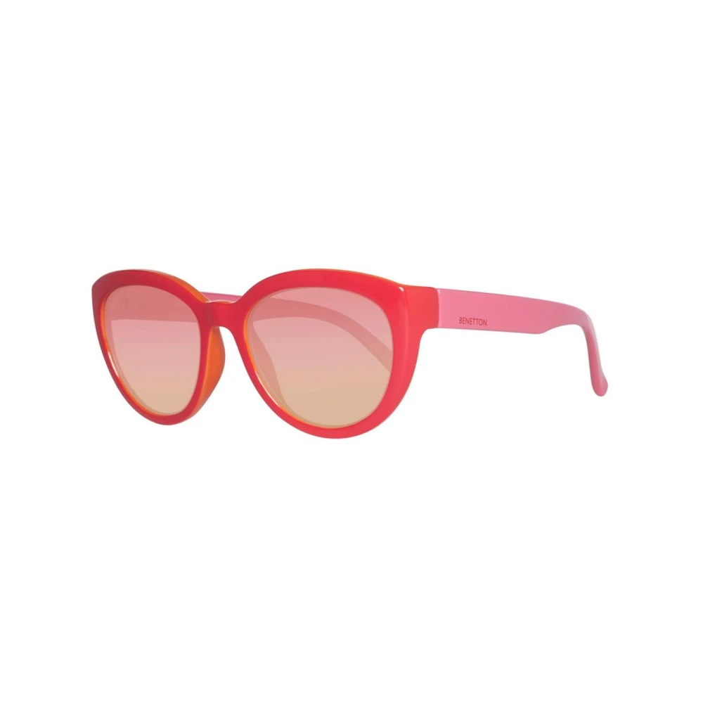 Benetton Women's Red Injected Frame Sunglasses
