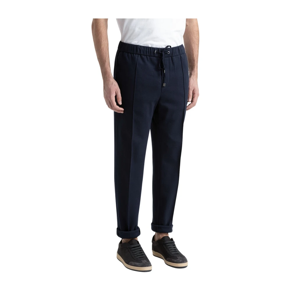 PESERICO Katoenmix joggers Blue Heren