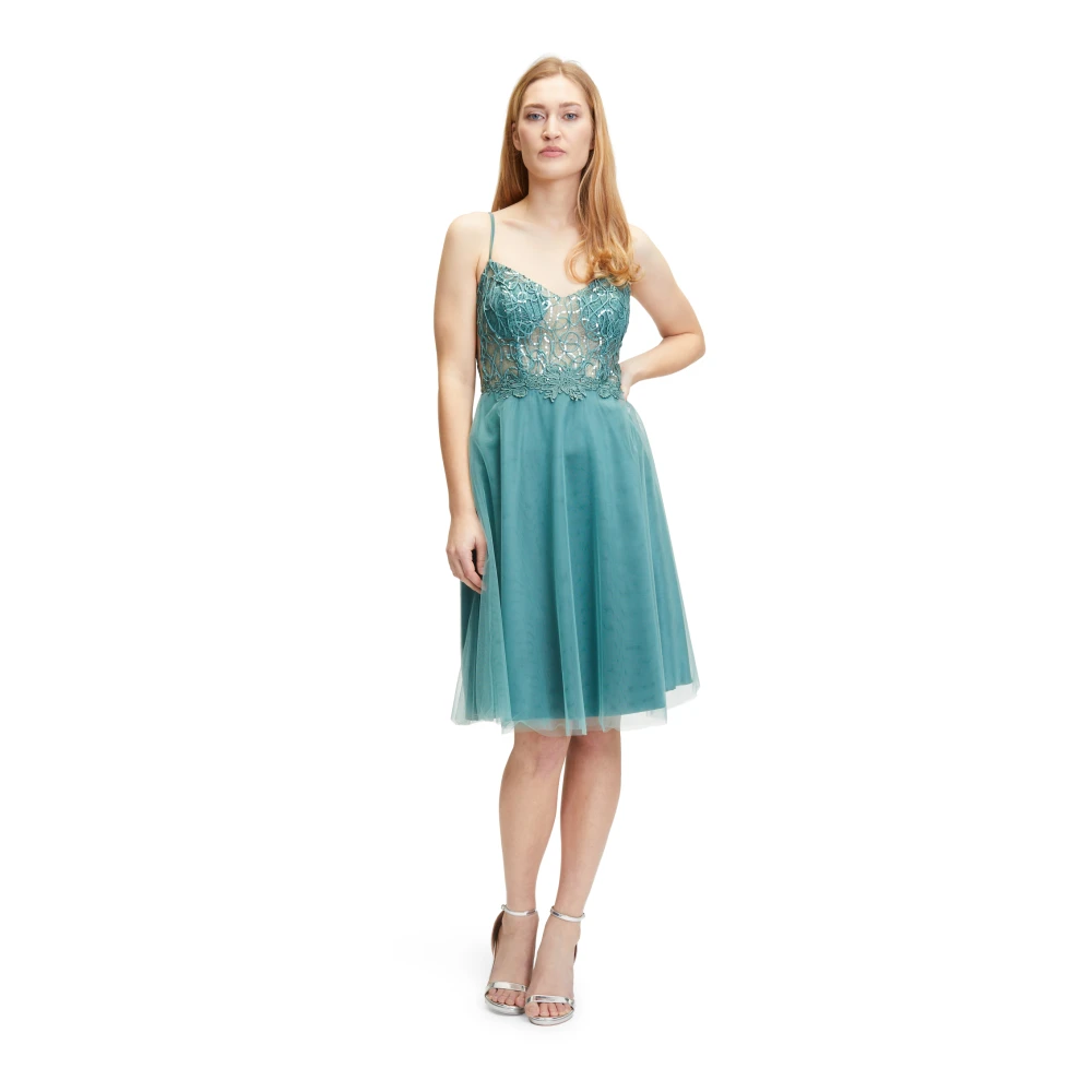 Vera Mont Glitter Cocktailjurk Green Dames