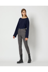 Chino -broek met check -check art. P084PQ