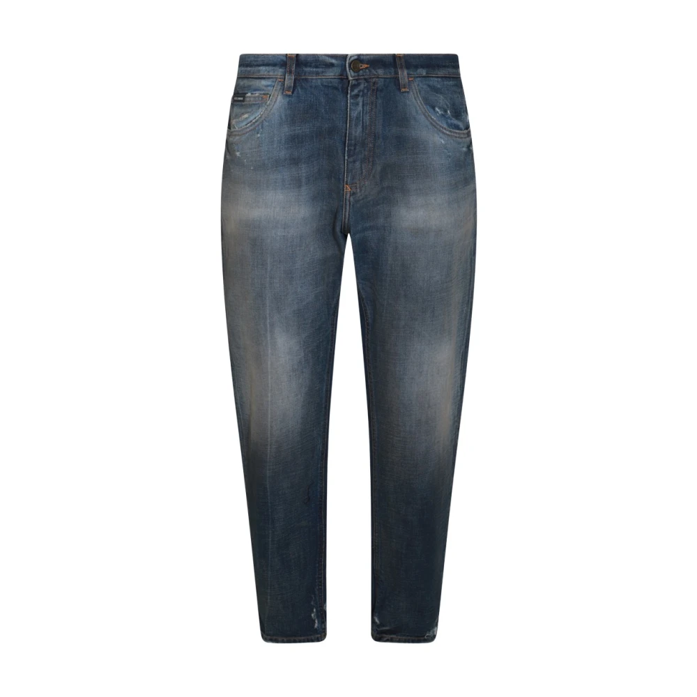 Dolce & Gabbana Donkerblauwe Denim Jeans Blue Heren