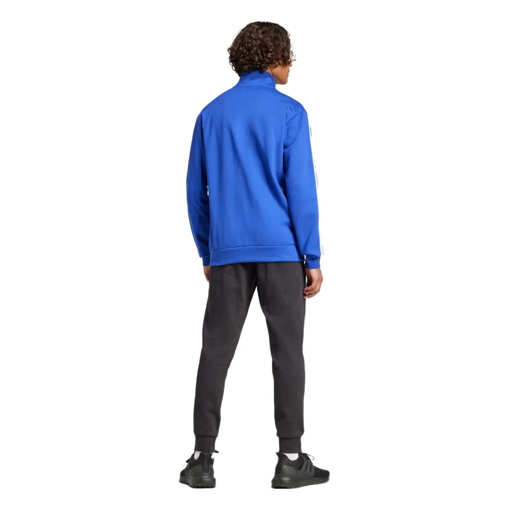 Adidas Basic Fleece 3 strepen Tracksuit Blue Heren