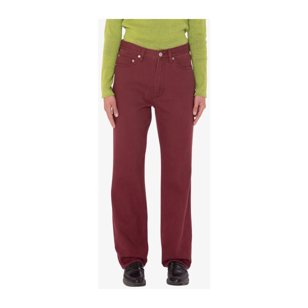 Obey Slim 5 Zak Denim Broek Brown Dames