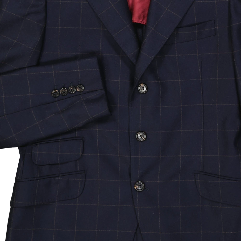 BRUNELLO CUCINELLI Wol Kasjmier Pak Ritssluiting Italië Blue Heren