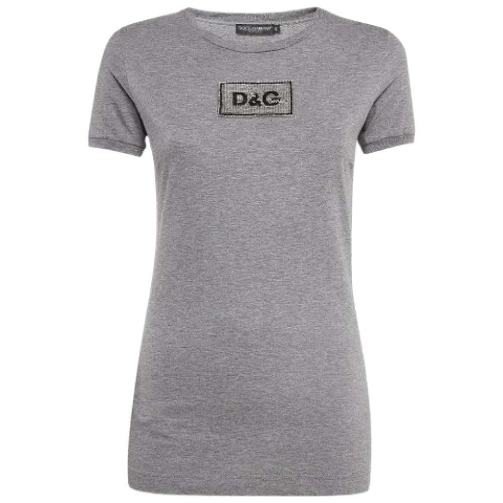 Dolce & Gabbana Pre-owned Fabric tops Gray Dames