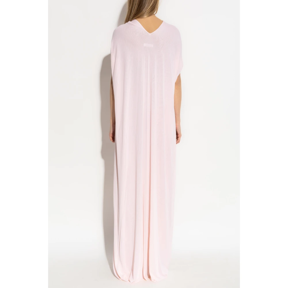 Jil Sander Gedrapeerde Jurk Pink Dames