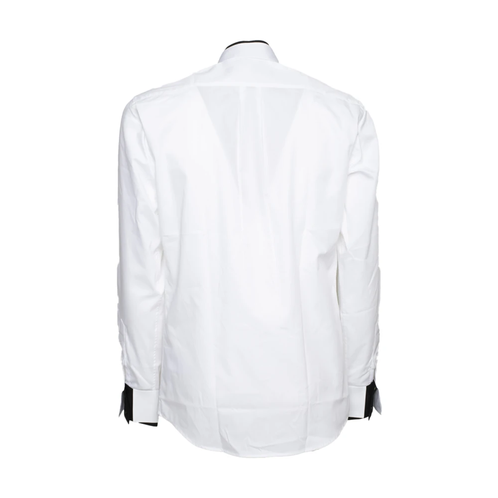Karl Lagerfeld Contrast Kraag Shirt White Heren