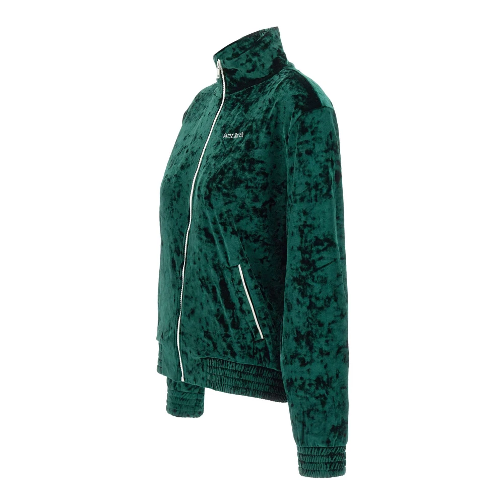 MC2 Saint Barth Smaragdgroene Miriam Sweatshirt Green Dames