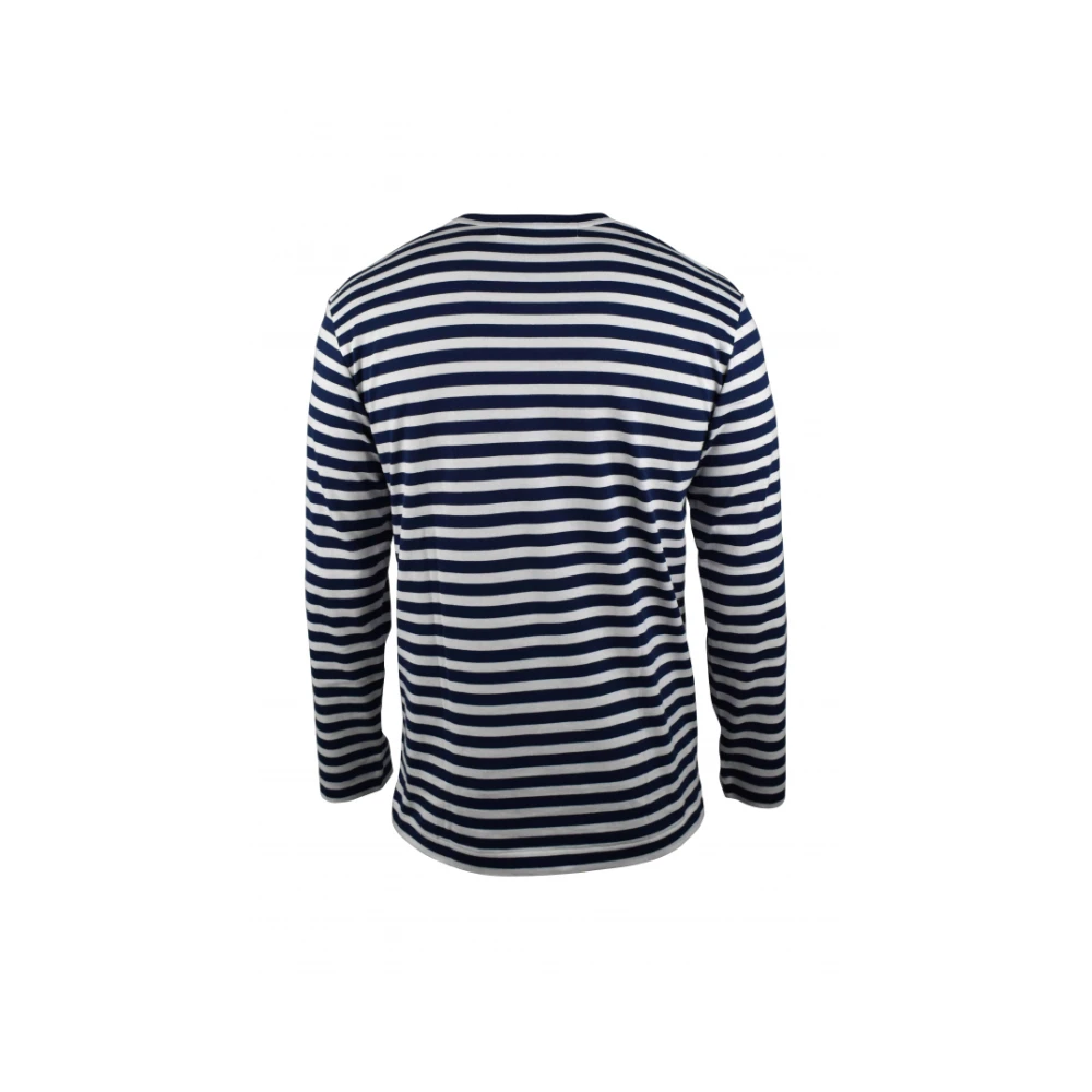 Comme des Garçons Navy Blue Sailor Heart Logo T-Shirt Multicolor Heren