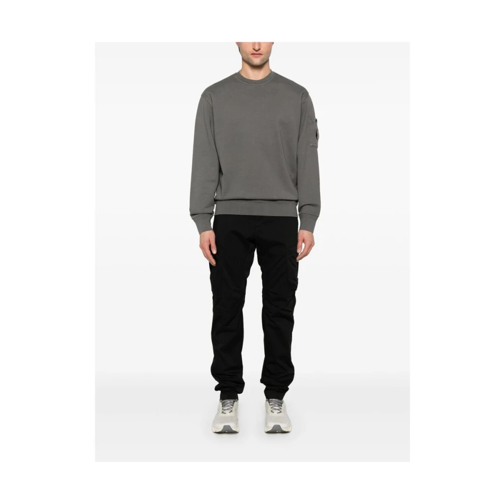 C.P. Company Grijze Sweater met Zak Gray Heren