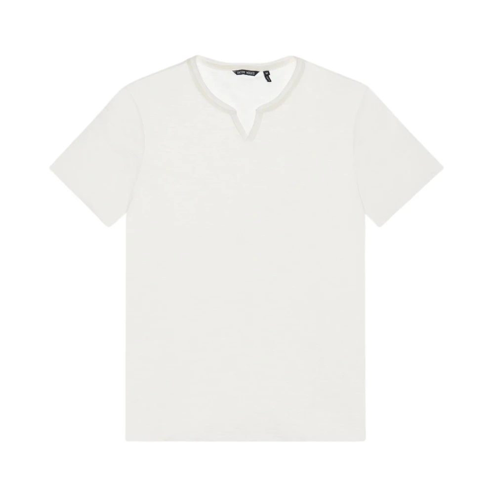 Antony Morato Slub Jersey Katoenen Korte Mouw T-shirt White Heren