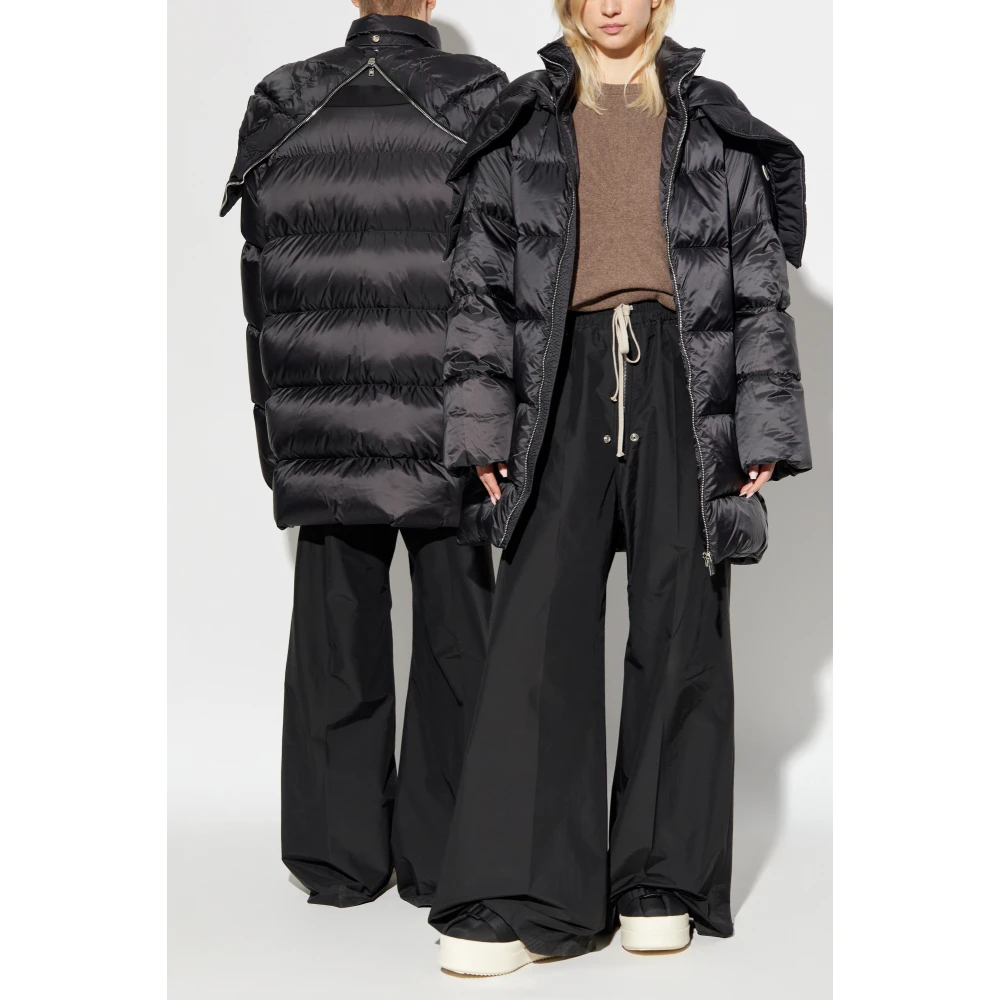 Rick Owens Zwarte Puffer Jacket Black Unisex