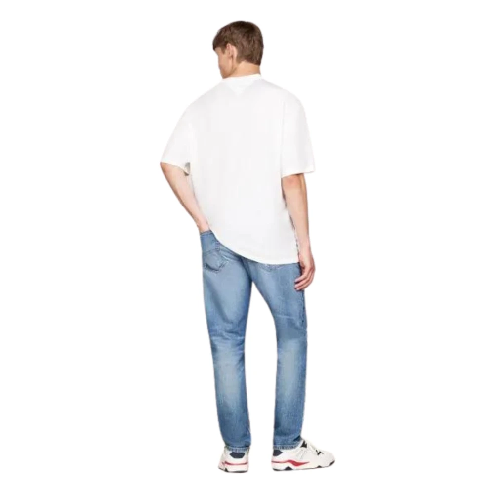 Tommy Hilfiger Witte Oversize Fit T-shirts en Polos White Heren