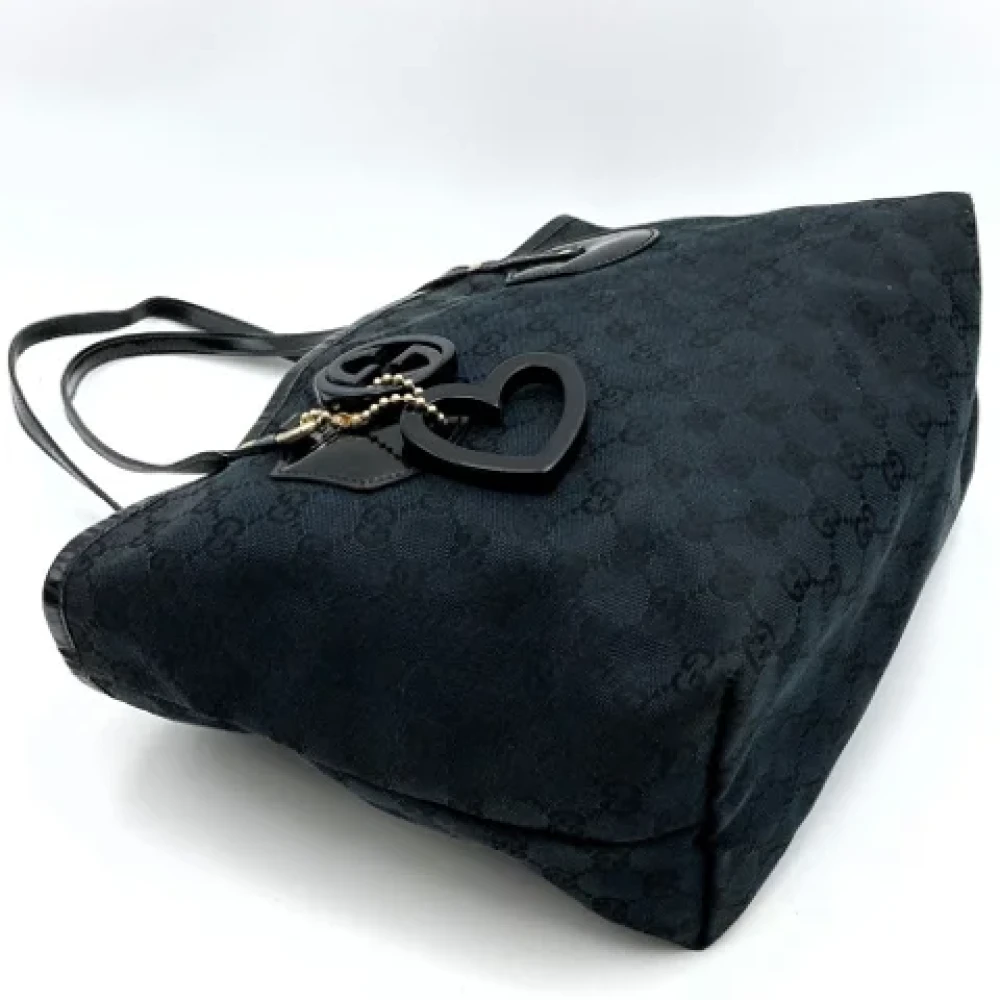 Gucci Vintage Pre-owned Canvas totes Black Dames