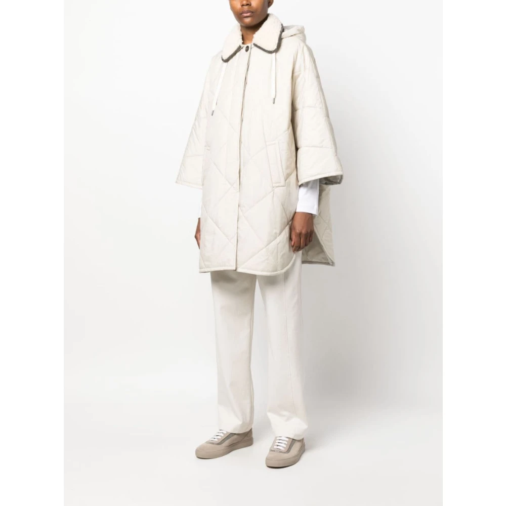 BRUNELLO CUCINELLI Stijlvolle jas voor mannen White Dames