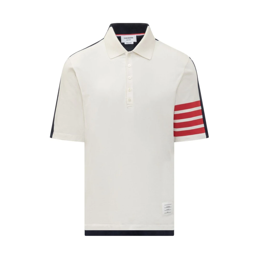 Thom Browne Witte Streep Logo Trui Multicolor Heren