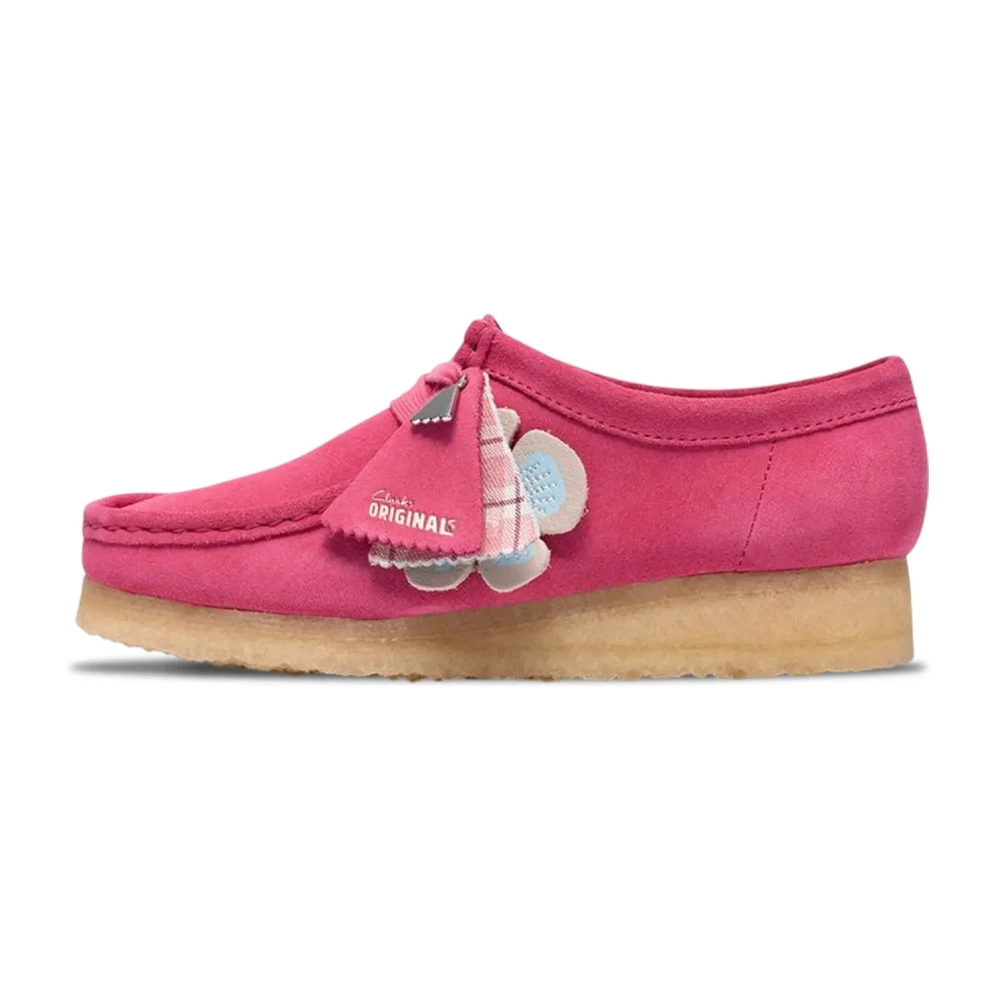 Clarks Women's Pink Wallabee W Interest - Laced Shoes - 3 Uk - Shoes