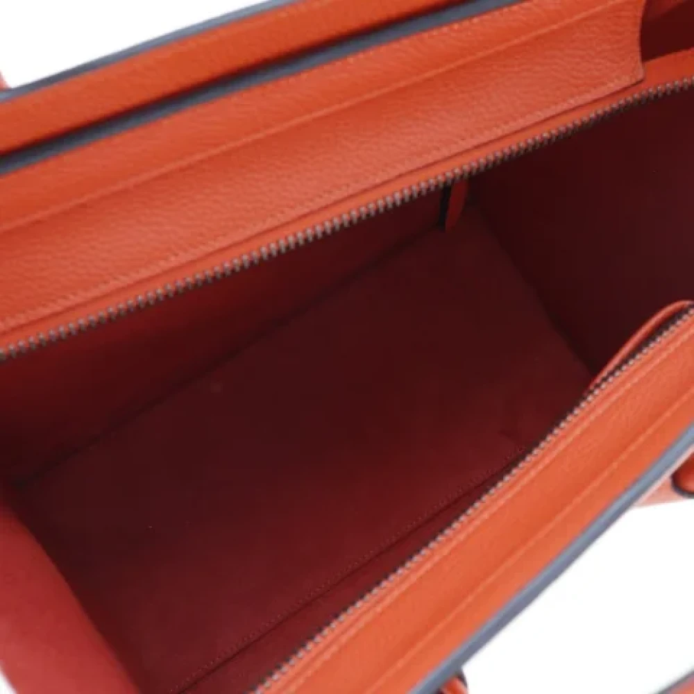 Celine Vintage Pre-owned Leather celine-bags Orange Dames