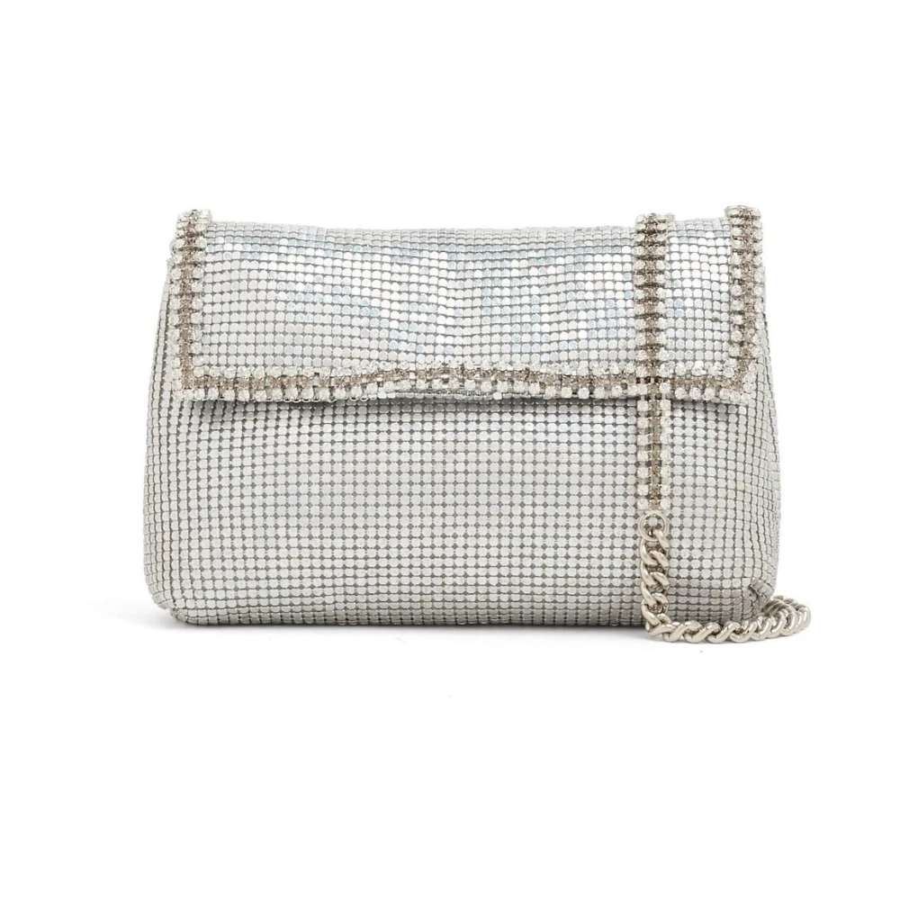 Rosantica Kristalversierde mesh tas Gray Dames