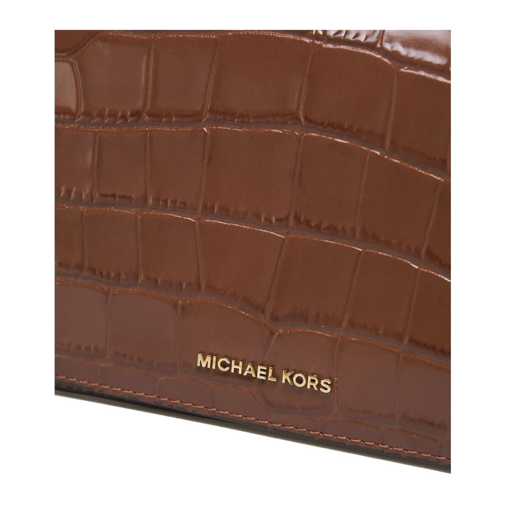 Michael Kors Bruine Croc Schoudertas Brown Dames