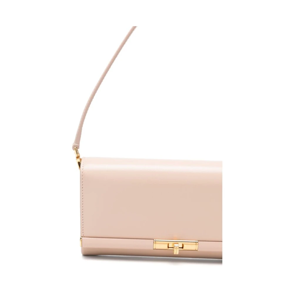 Dolce & Gabbana Beige Twist-Lock Schoudertas Pink Dames