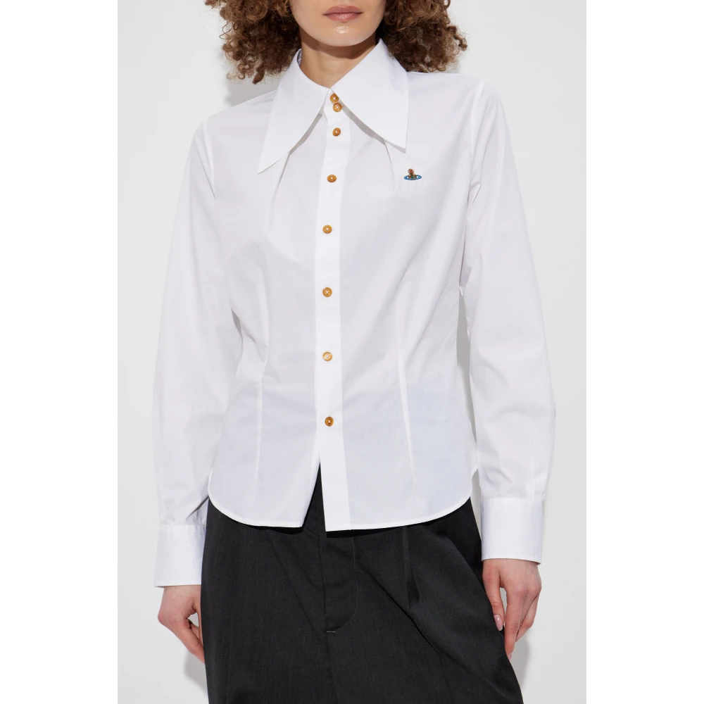 Vivienne Westwood Shirt met logo White Dames