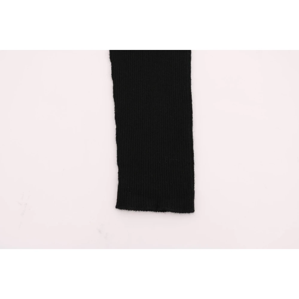 Dolce & Gabbana Elegante Zwarte Kasjmier Broek Black Dames
