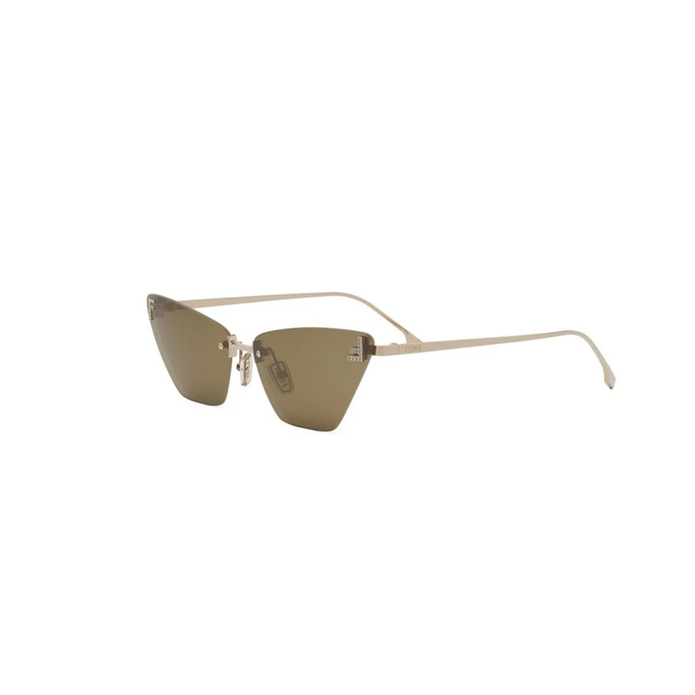 Fendi Unisex Brown Sunglasses, 57 Mm, Authentic Crystal Glasses With Premium Quality