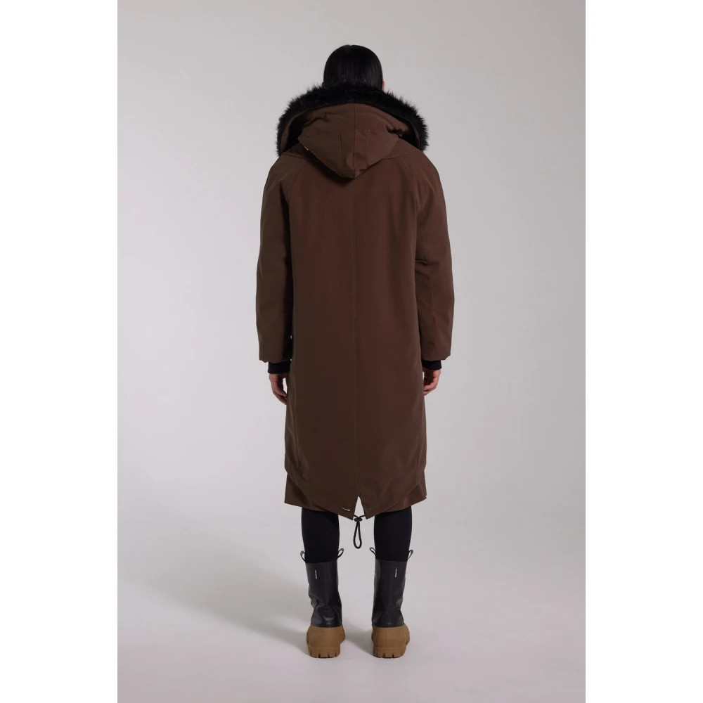 Stutterheim Waterdichte Matte Fishtail Parka Brown Heren