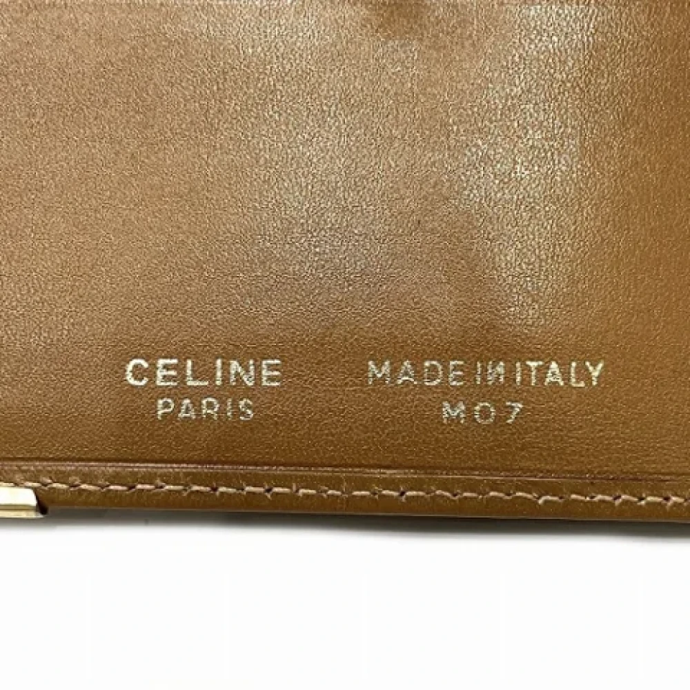 Celine Vintage Pre-owned Leather wallets Brown Heren