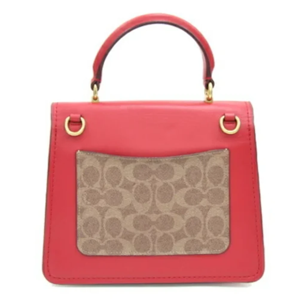 Coach Pre-owned Plastic handbags Beige Dames