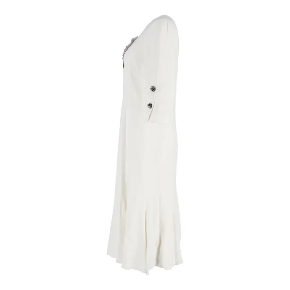 Dolce & Gabbana Pre-owned Polyester dresses White Dames