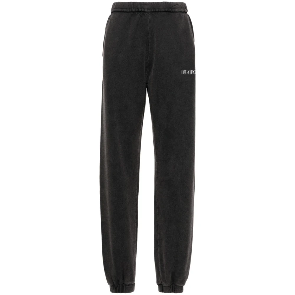 The Attico Zwarte Broek met Elastische Tailleband Black Dames