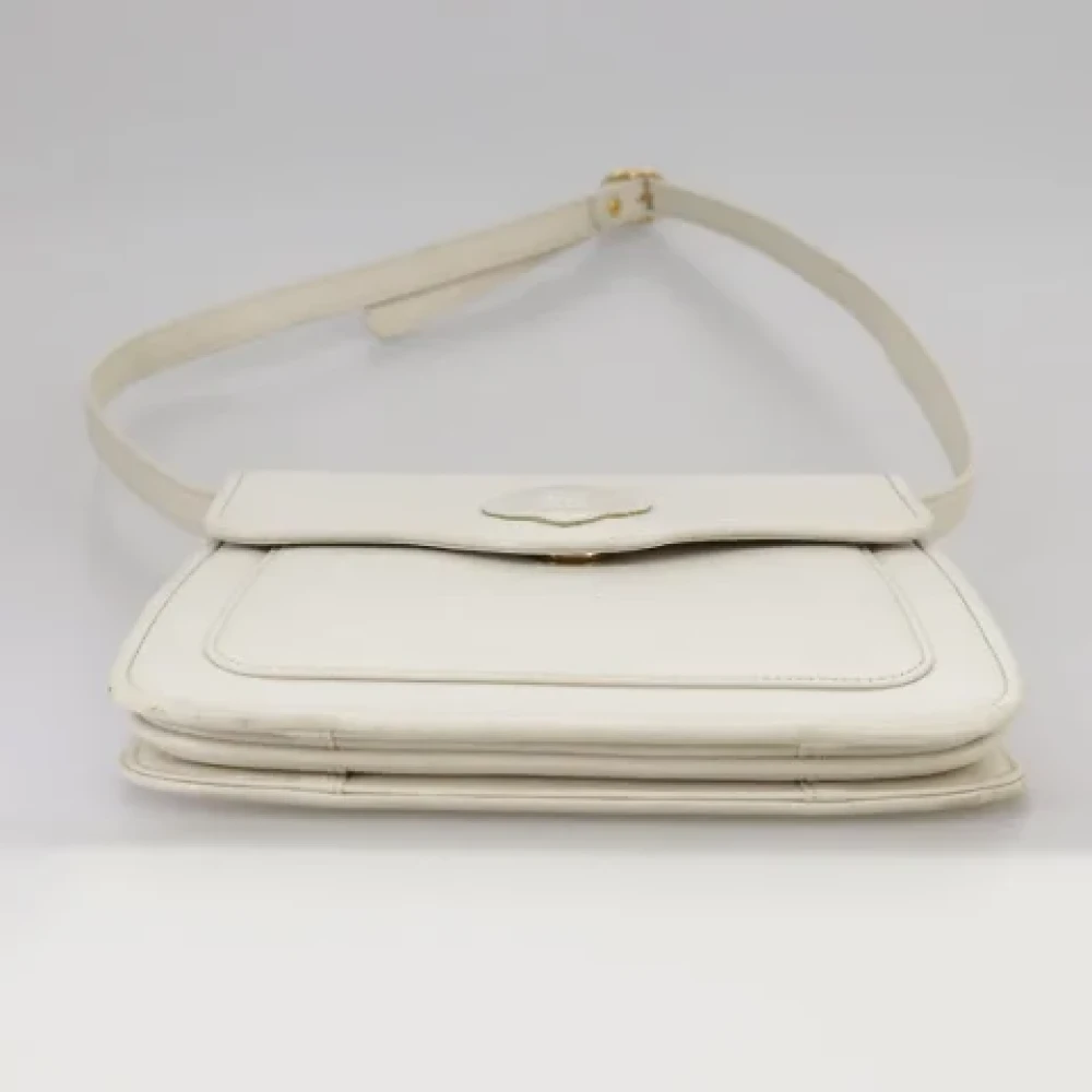 Saint Laurent Vintage Pre-owned Leather shoulder-bags White Dames