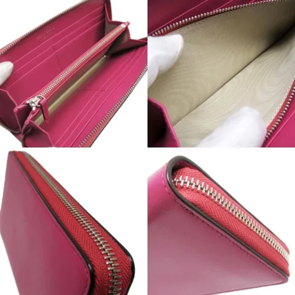 Jimmy Choo Pre-owned Leather wallets Pink Dames