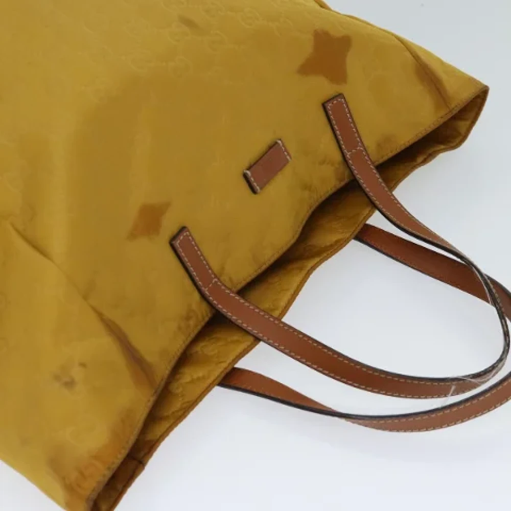 Gucci Vintage Pre-owned Canvas totes Yellow Dames