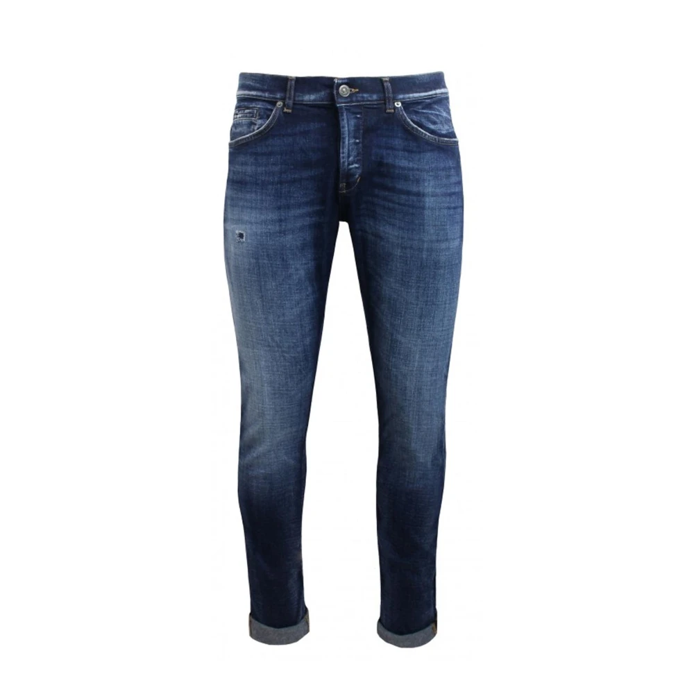 Dondup Blauwe Skinny Fit Stretch Denim Jeans Blue Heren