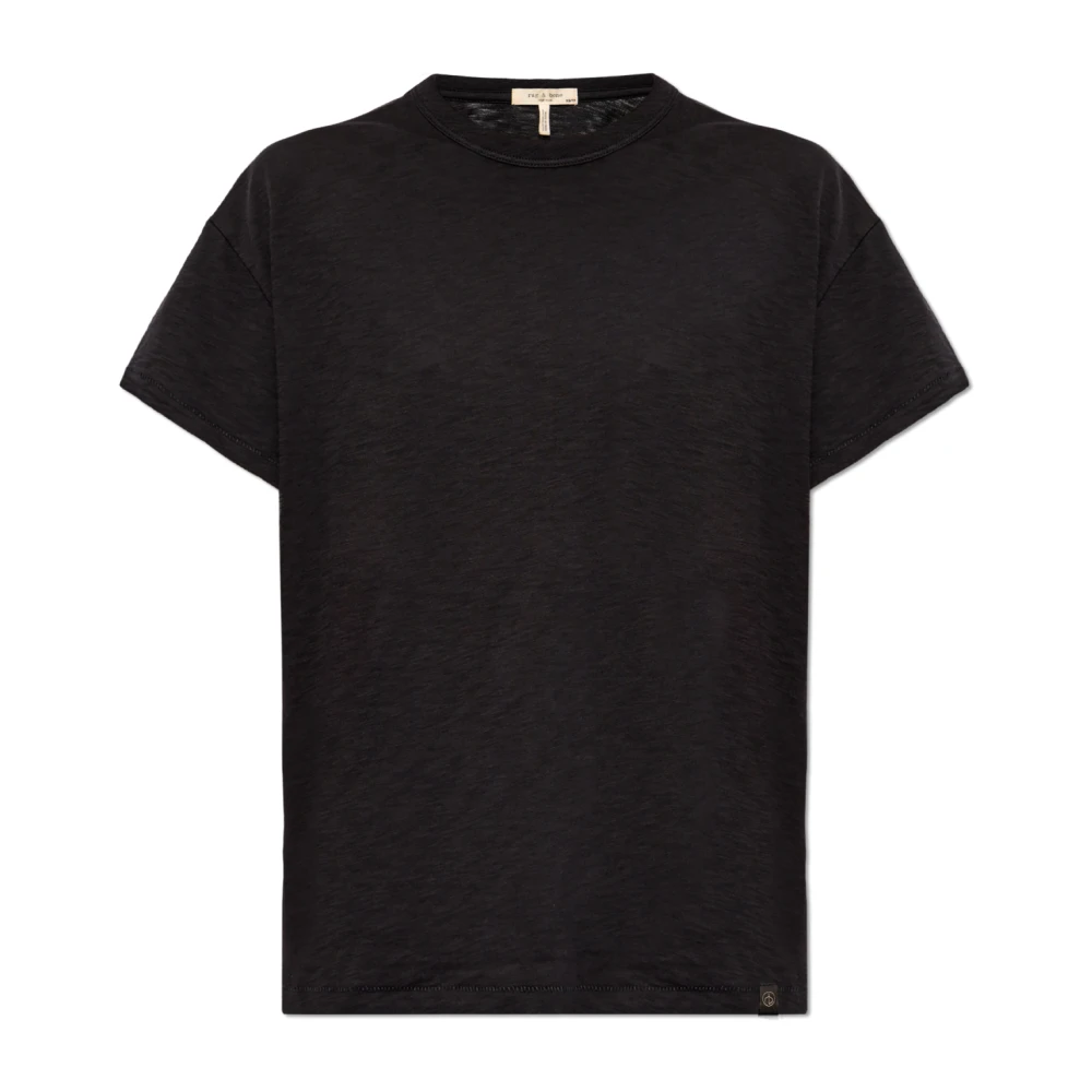 Rag & Bone Pima katoenen T-shirt Black Dames