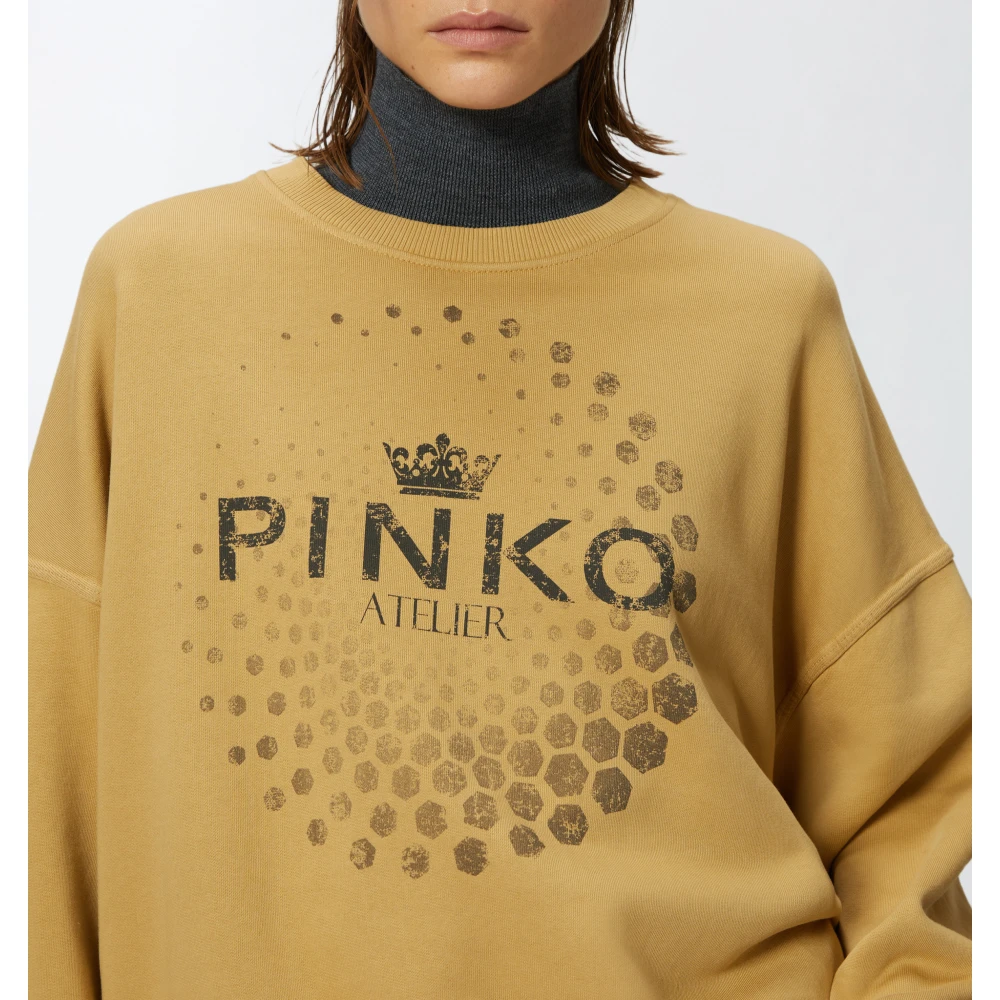 pinko Tagore Sweatshirt Brown Dames