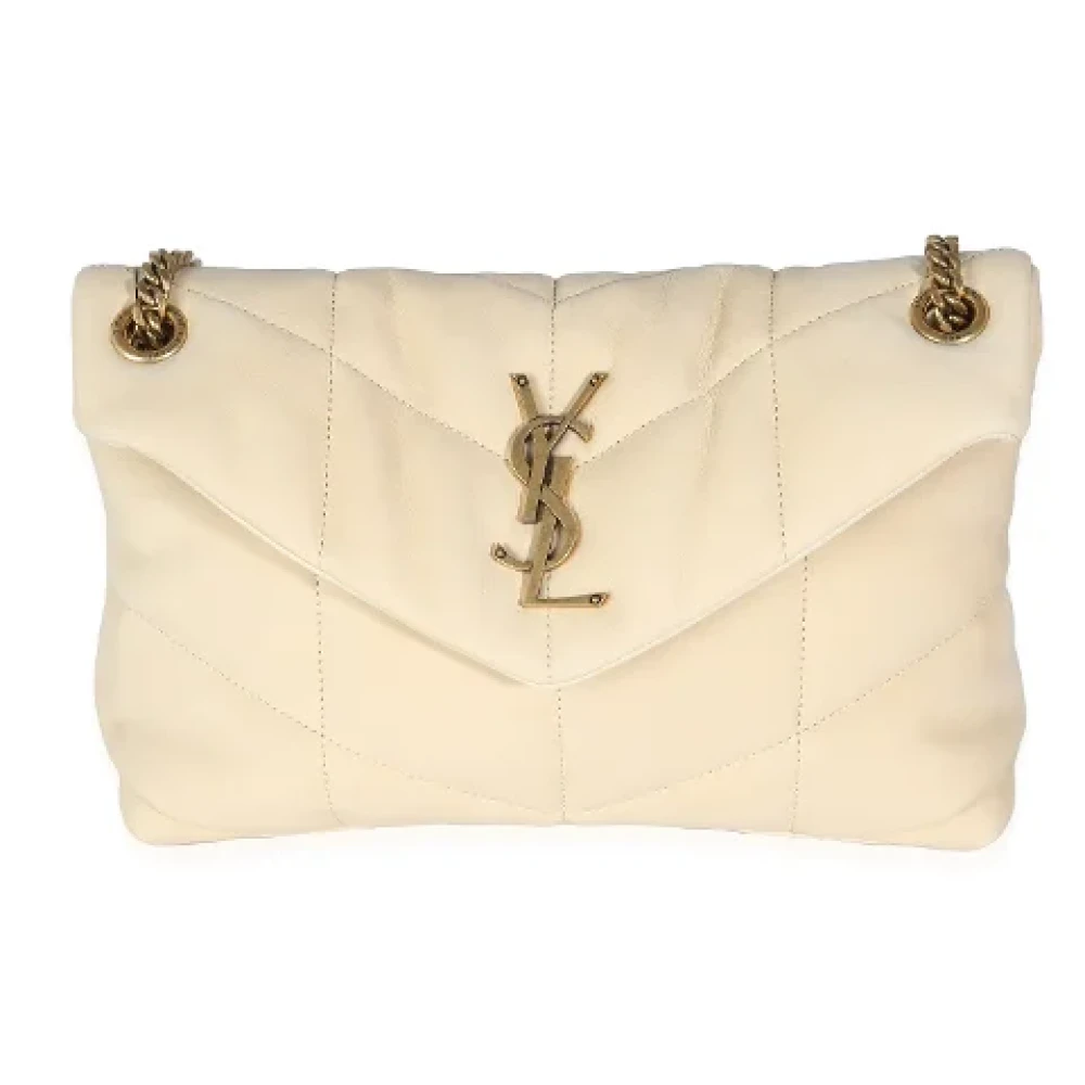 Yves Saint Laurent Vintage Pre-owned Suede shoulder-bags Beige Dames