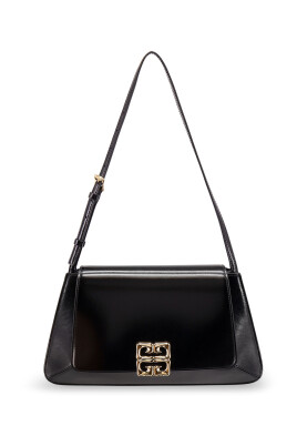 black-shoulder-bag-with-snap-closure