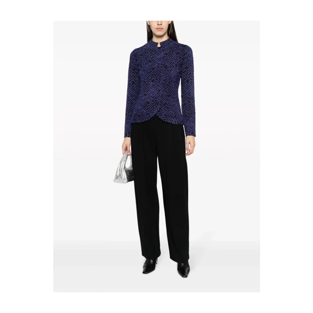 Emporio Armani Zwarte casual broek voor mannen Black Dames