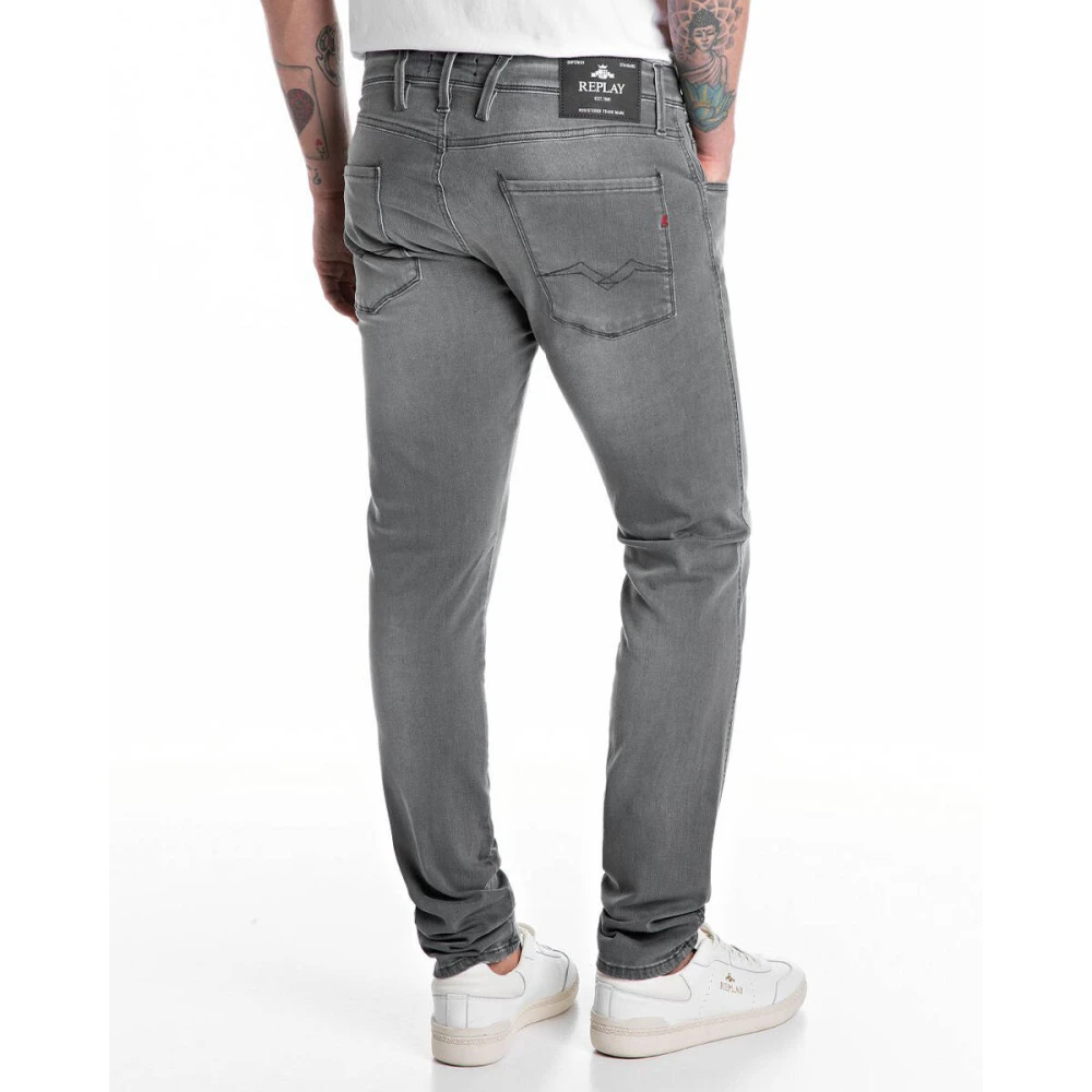 Replay Denim Jeans Klassieke Stijl Blue Heren