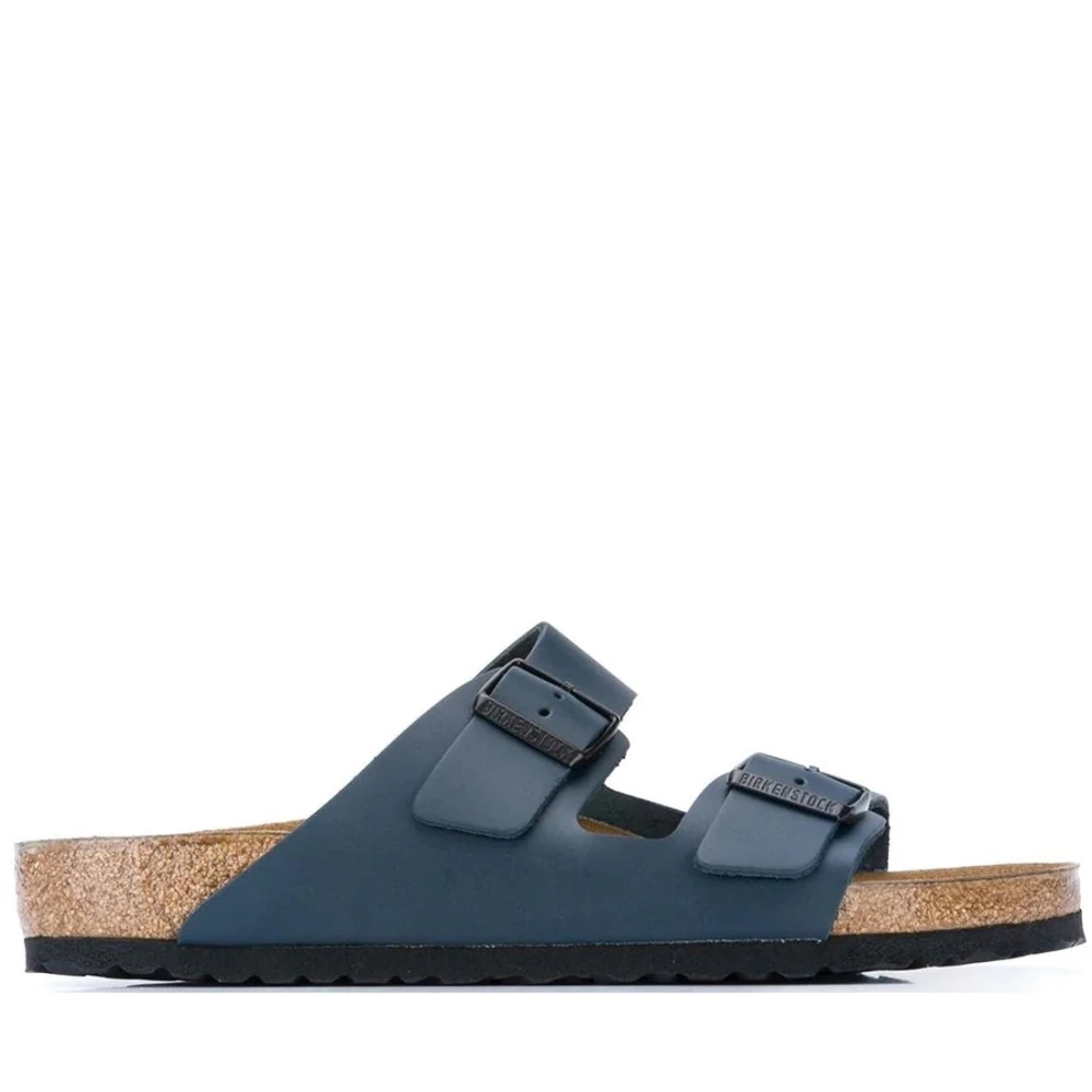 Birkenstock Donna Blu Arizona Natural Leather Sandali