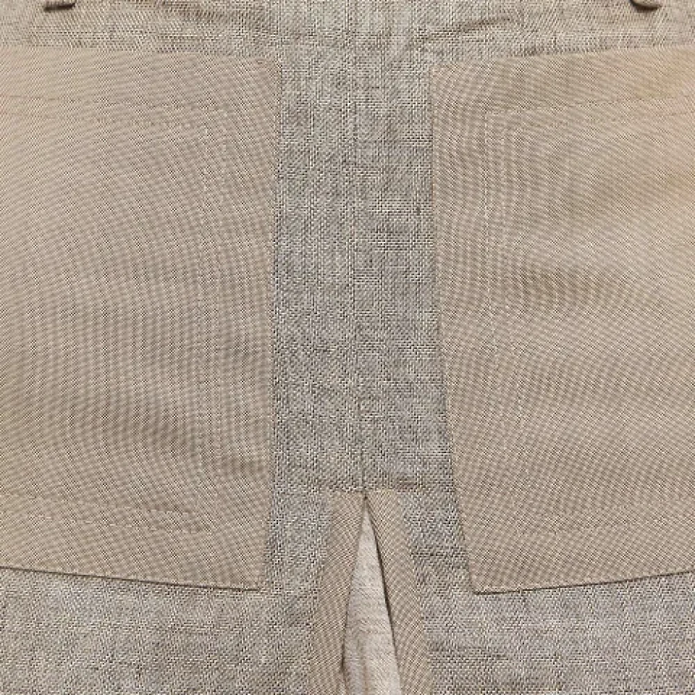 Burberry Vintage Pre-owned Fabric bottoms Beige Dames